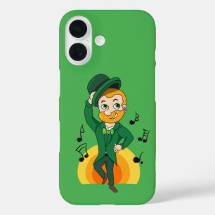 Dancing leprechaun, St. Patrick's Day cartoon  iPhone 16 Case