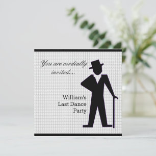 Dancing Man Customisable Invitation