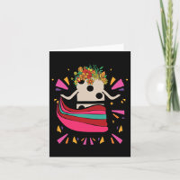 Dancing Mexican Train Domino Tile Flowers Funny Ga