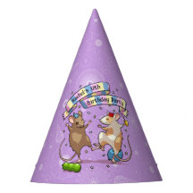 Dancing Mice Add The Name Happy Birthday Party