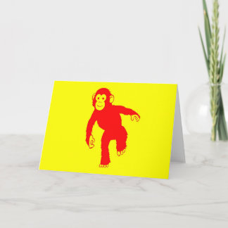 Dancing Monkey Card
