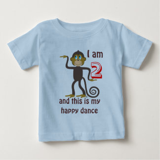 Dancing monkeys, 2nd birthday, personalised baby T-Shirt