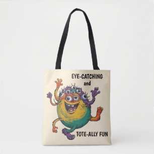 Dancing Monster Tote Bag