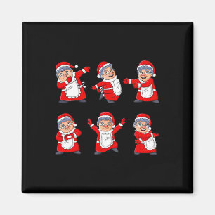 Dancing Mrs Claus Dance Challenge Boys Girls Kids  Magnet