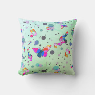 Dancing Music of Colours on Green Cushion