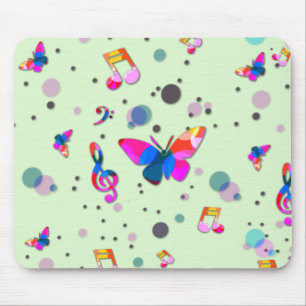 Dancing Music of Colours on Green Mouse Pad
