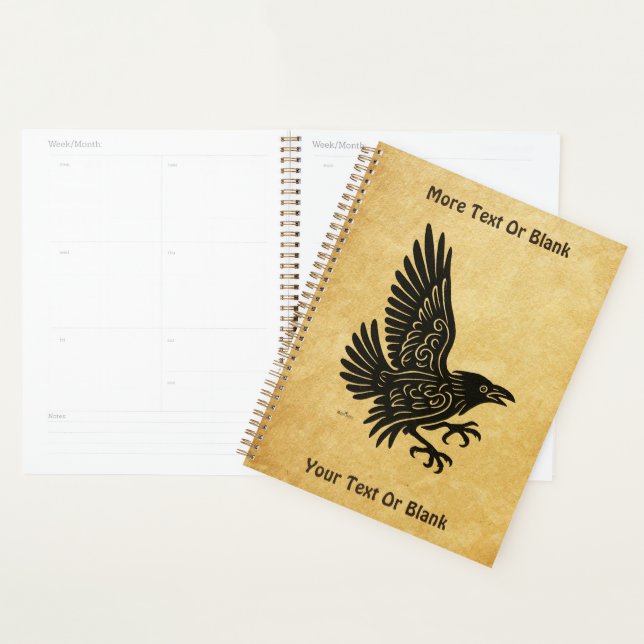 Dancing Norse Raven Planner (Display)