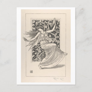 Dancing Nymph by Walter Crane Postcard