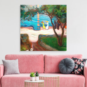 Dancing on a Shore Edvard Munch Canvas Print
