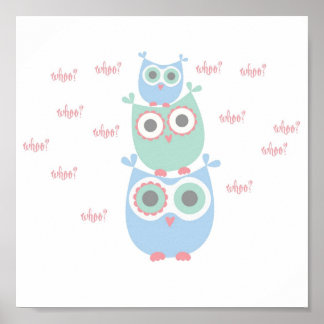 Dancing Owls Poster