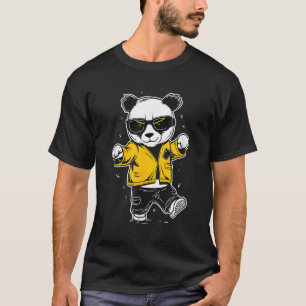 Dancing Panda Bear With Sunglasses T-Shirt