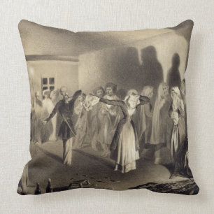 Dancing Party at Kagha-Choura, Dagestan, plate 55 Cushion