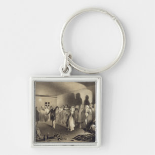 Dancing Party at Kagha-Choura, Dagestan, plate 55 Key Ring