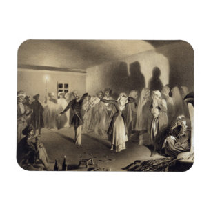 Dancing Party at Kagha-Choura, Dagestan, plate 55 Magnet