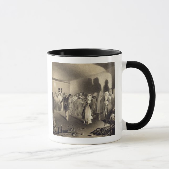 Dancing Party at Kagha-Choura, Dagestan, plate 55 Mug (Right)
