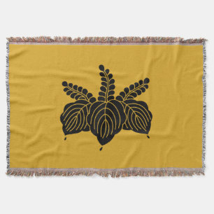 Dancing paulownia throw blanket