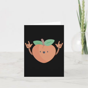 Dancing Peach Funny Dance Fruit Dancer Graphic Tee Card
