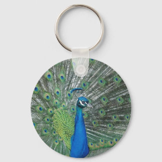 Dancing Peacock Key Ring