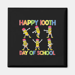 Dancing Pencils 100th Day Of School Girls Boys Kid Magnet