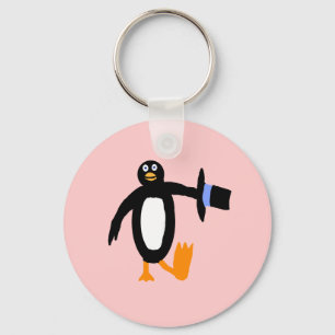Dancing Penguin Key Ring