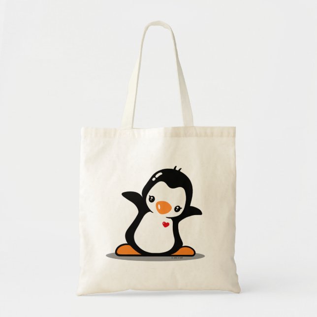 Dancing Penguin Tote Bag (Front)