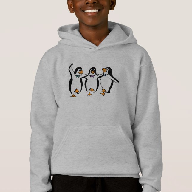 Dancing Penguins Child Hoody (Front)