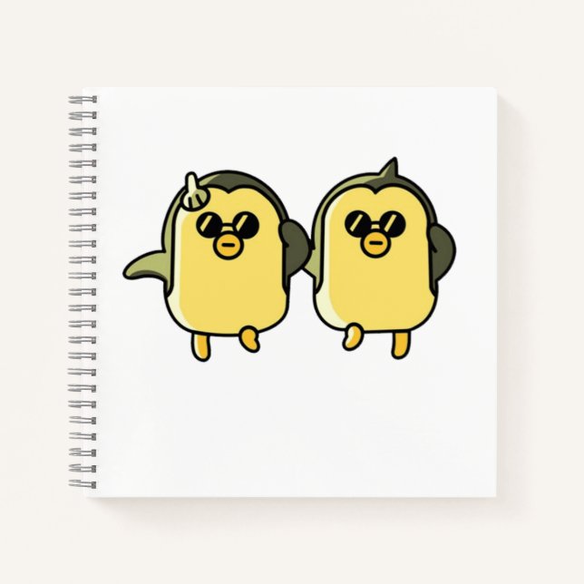 Dancing Penguins Notebook (Front)