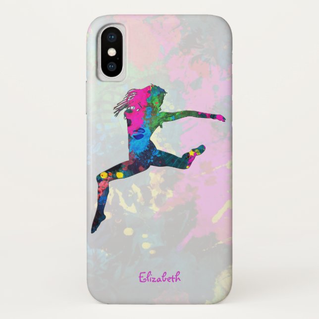 Dancing People Abstract Colours Case-Mate iPhone Case (Back)