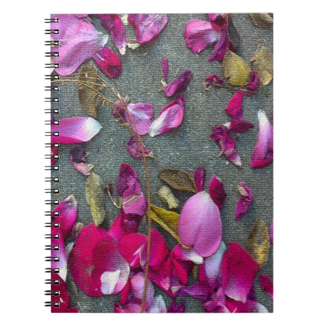 Dancing Petals I Spiral Notebook (Front)