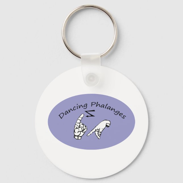 dancing phalanges key ring (Front)