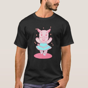 Dancing Pig Ballerina For Ballet Dancer T-Shirt