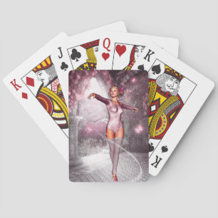 Dancing Pink Ballerina Playing Cards