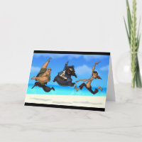 Dancing Pirates Card (Blank Inside)