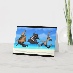 Dancing Pirates Card (Blank Inside)