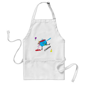 dancing pot with hearts 05 CHANA Standard Apron