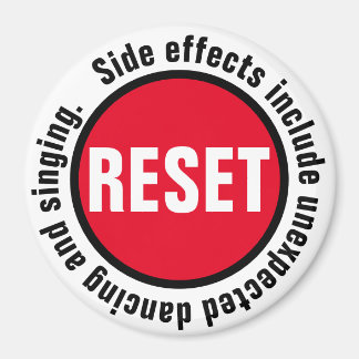 Dancing Press the Reset Button Magnet