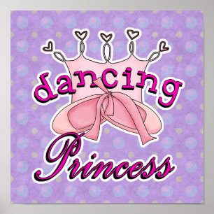 Dancing Princess Ballet Design Poster