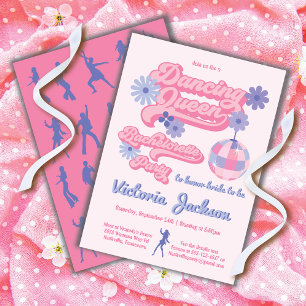 Dancing Queen Disco Bachelorette Party Invitation