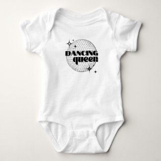 Dancing queen disco ball baby bodysuit