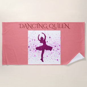 DANCING QUEEN girl's beach towel. Towel