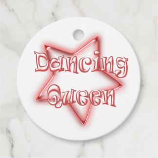 Dancing Queen Girls Pink  Favour Tags