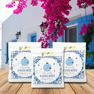 Dancing Queen greek Musical disco baby shower Favour Bags