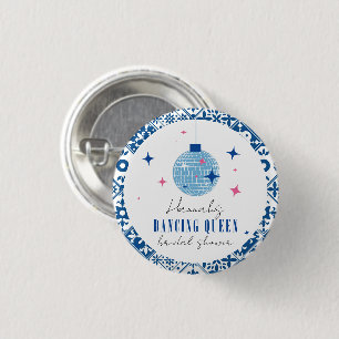 Dancing Queen greek Musical disco bridal shower 3 Cm Round Badge