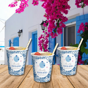 Dancing Queen greek Musical disco bridal shower Paper Cups