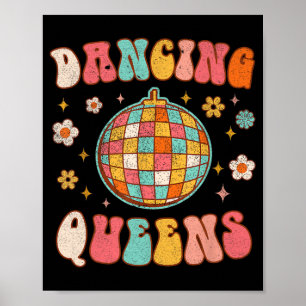 Dancing Queen Retro Bridesmaids 70’s Disco Bachelo Poster