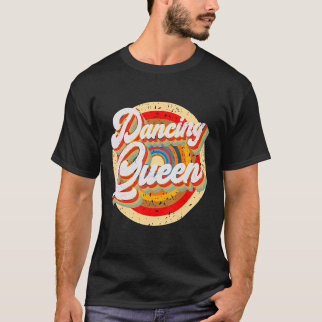 Dancing Queen Roller Disco Outfit 70s Costume For  T-Shirt (Front)