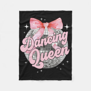 Dancing Queen Shirt Dancing 70s 80s Women Girl Fleece Blanket