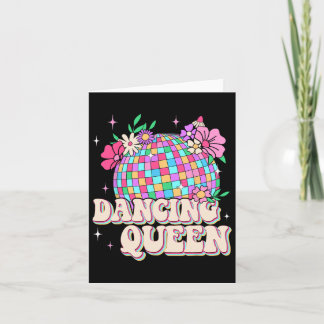 Dancing Queen Shirt Retro Dance Mum 70s 80s  Card