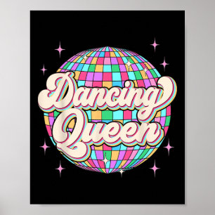 Dancing Queen Shirt Vintage Dancing 70s Kids Girl Poster