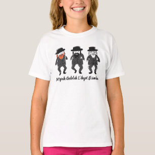 Dancing Rabbis T-shirt Jewish Girl's